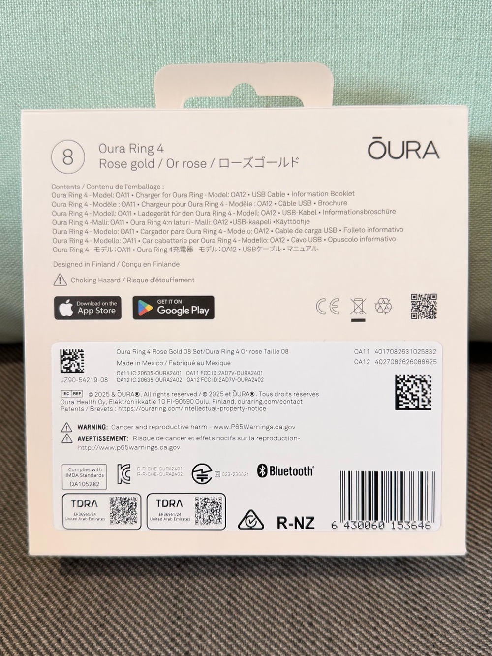 NEW OURA RING 4 - Rose Gold Size 8 - Picture 3 of 5